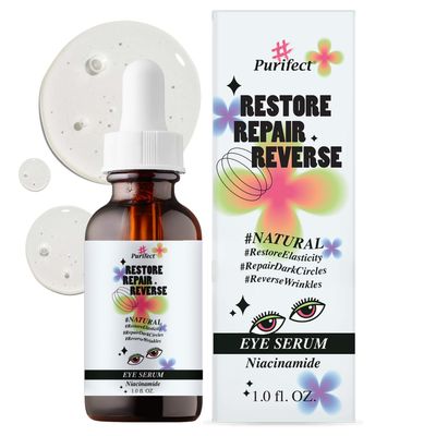 Purifect Niacinamide Serum - Anti-Aging, Brightening, and Firming Under Eye Formula with Peptides Retinol - Made in USA, 1oz 30ml