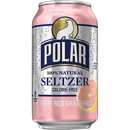 Polar Ruby Red Grapefruit Seltzer 12 oz Cans - Pack of 24