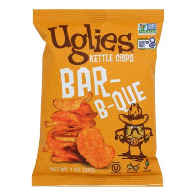 Uglies Kettle Potato Chips Bar-B-Que, Vegan Friendly, Kosher, Gluten Free Non-GMO, 1 Ounce (Pack of 32)