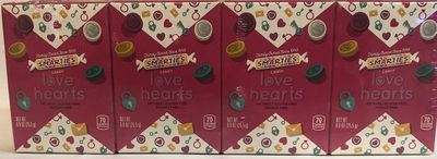 Smarties Candy Love Heart- (Fat Free, Gluten Free Peanut Free)- 0.9 oz each