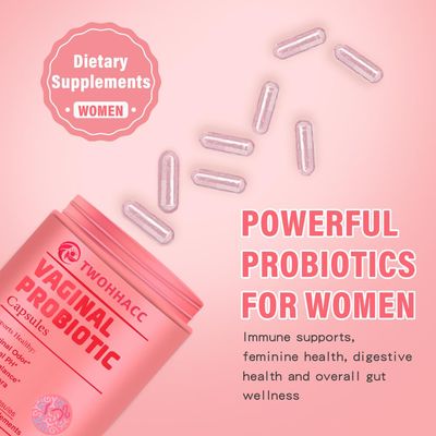 TWOHHACC Probiotics for Women PH Balance Digestive Urinary 5 Billion CFU 4 Strains Promote Healthy Vaginal Odor and Vaginal Flora 60 Ct Oral Probiotics