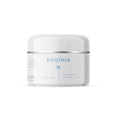 Hygieia Crepey Skin Liposomal Repair Cream - Anti-Aging Crepe Corrector Lotion for Loose Skin (Arms, Neck Body) Wrinkles - Retinol Hyaluronic Acid Firming Cream with Idebenone - Made in USA, 4oz