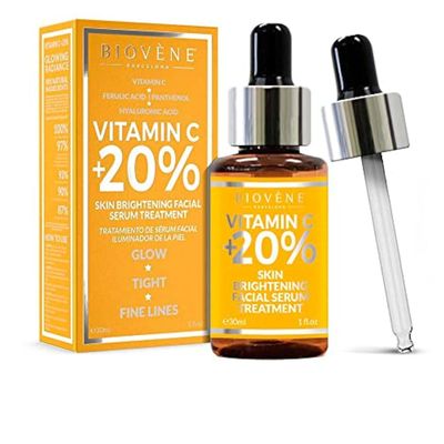 Biov?ne Vitamin C 27 Serum for Face, Supports Radiant and More Youthful Looking Skin, Soothing, Brightening and Firming Characteristics, May Reduce Fine Lines (Pack of 1)