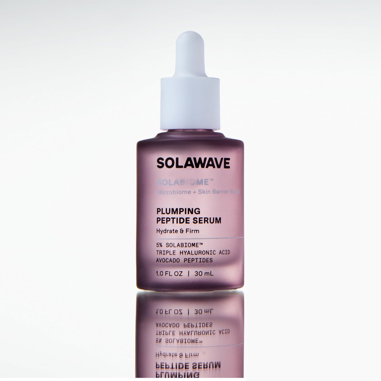Solawave Plumping Peptide Lifting Serum with Triple Hyaluronic Acid, Probiotics, Avocado Vegan Peptides for Collagen and Radiant Complexion - Anti-Aging Preventative for All Skin Types (1 FL OZ)