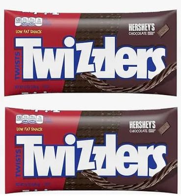 Twizzler Chocolate Twists, 12-Ounce Bags (Pack of 2) wJS REDHOK DEALZ Sticker