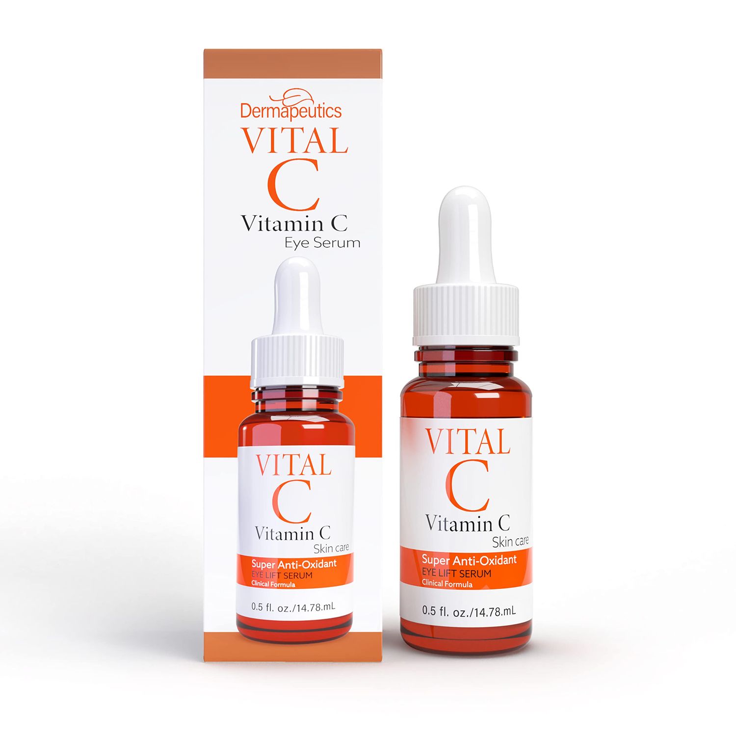 Vital C Vitamin C Serum for Eyes, 0.5 ounces Anti Aging Anti Wrinkle Light Moisturizer Skin Firming Boosts Collagen Anti Oxidant Rich