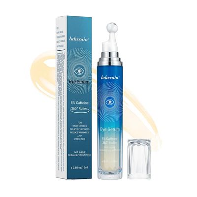 5 Caffeine Eye Cream, Korean Eye Cream 360 Massage Ball Anti-Aging Eye Cream, For Dark Circles and Eye Swelling, Reduce Wrinkles and Fine Lines,Eye Bags Treatment for Men and Women