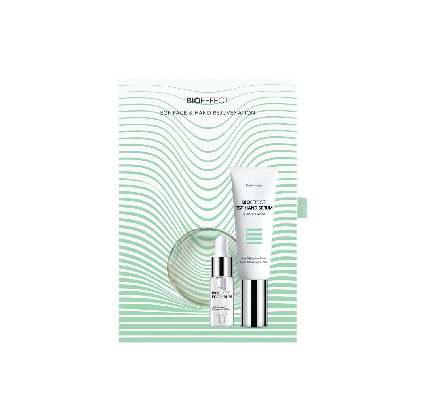 Bioeffect EGF Serum Set for Face and Hands, Anti-Aging Skin-Care with Hydrating Hyaluronic Acid, Barley Epidermal Growth Factor to Fight Wrinkles, Collagen Loss and Dark Spots