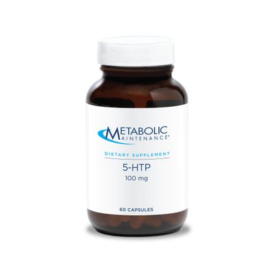 Metabolic Maintenance 5-HTP (5-Hydroxytryptophan), 100mg - Mood Support Supplement with Vitamin C Vitamin B6 for Serotonin Metabolism - 5 HTP to Nourish Gut Function (60 Capsules)