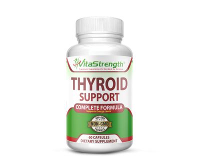 Thyroid Support - Complete Formula to Support Energy Levels with Iodine, Bladderwrack, Kelp, B12 More- Thyroid Energy: Boost T4 to T3 Supplement - Non-GMO