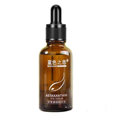 BLUE LOVE 1PC Astaxanthin Eye Serum - Reduces Dark Circles Puffiness, Anti-Aging Formula Targets Wrinkles, Hydrating for Puffy Bags, Fast Absorbing Moisturizing