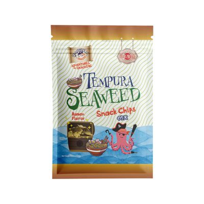 Japanese Tempura Seaweed Snack Chips - Ramen Flavor 5.29oz Made in Japan by Swashbuckle Snacks