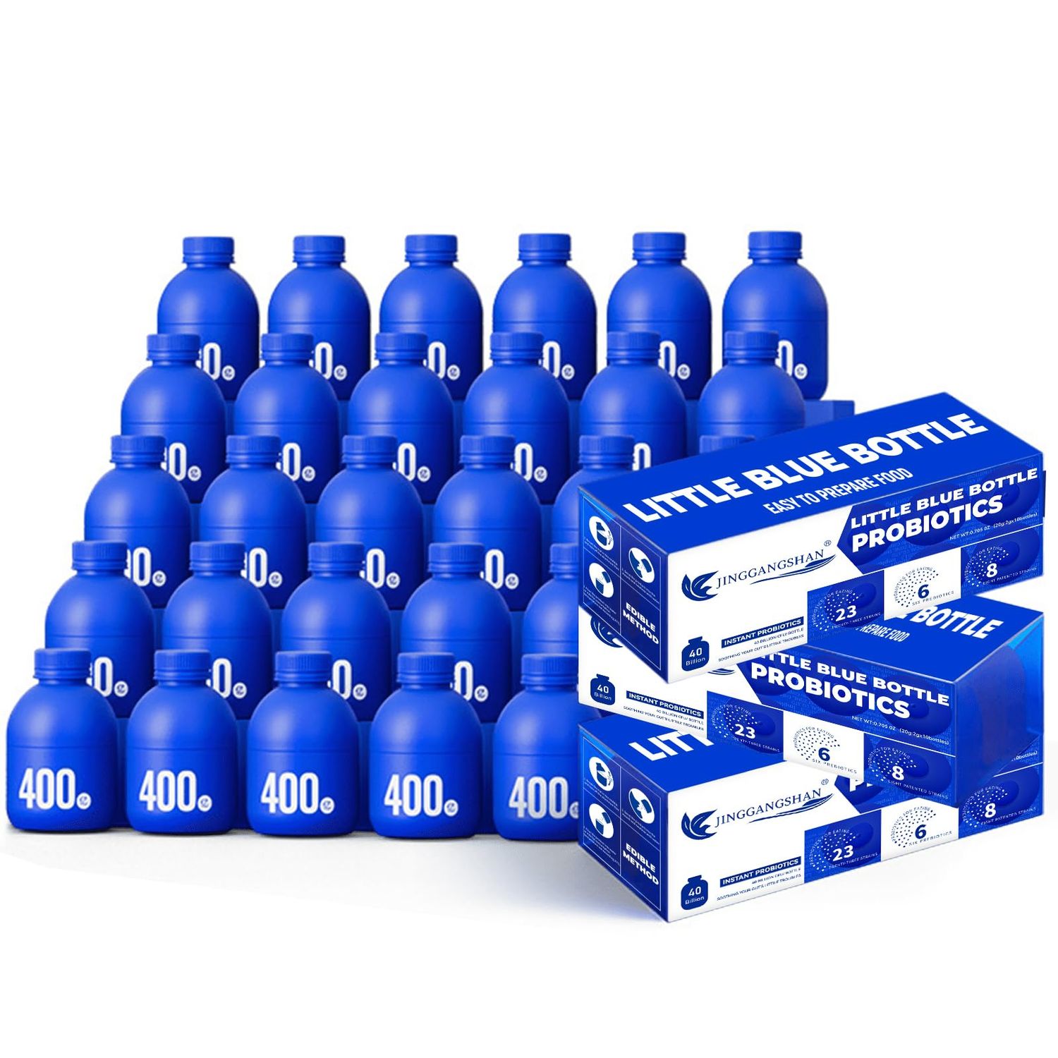 Probiotics 40 Billion CFU - 30 Bottles x 0.7oz - Digestive Health Supplement