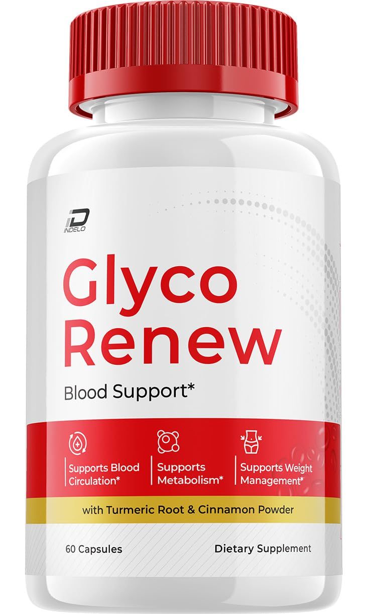 Glyco Renew Capsules, GlycoRenew Advanced Supplement, All Natural Formula to Maintain Healthy Levels, Maximum Strength Daily Formula, Glyco Renew Capsules Reviews (1 Pack - 60 Capsules)