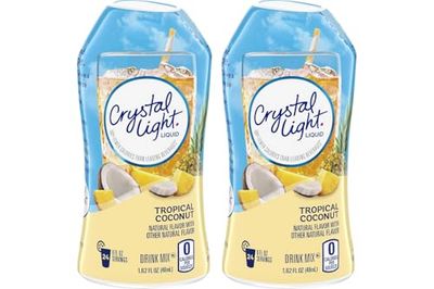Crystal Light Liquid Drink Mix, Tropical Coconut, 1.62 OZ each, 2 Count.