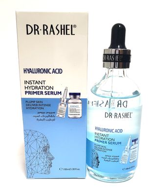 Dr Rashel Hyaluronic Acid Instant Hydration Primer Serum Hydration, Moisturizer - Anti-Aging And a Youthful Glow, Size 100ML (3.38 FL Oz) Pack of 1