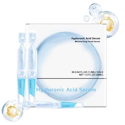 30pcs Hyaluronic Acid Tubes, 3 Hyaluronic Acid Serum Ultra-Hydrating Vials, Single-Use Tubes Vials For Hydrating face serum,Skin Care Deep Moisturizing Facial Serum
