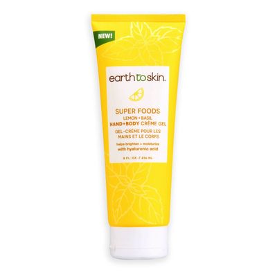 Earth To Skin Super Foods Lemon Basil Hand Body Creme Gel (8.0 Fl Oz)