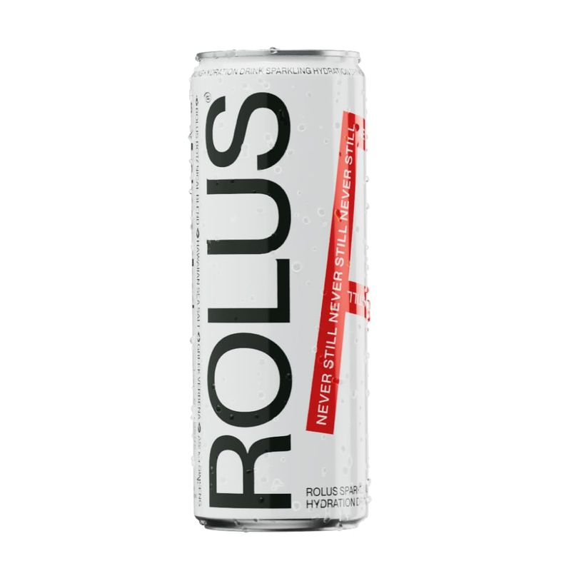 ROLUS Sparkling Citrus Electrolyte Hydration, 11.5 oz (12 pack), 345mg Electrolytes, No Sugar, No Caffeine, No Dyes