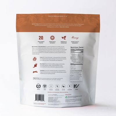 Sprout Living Epic Protein, Plant Based Protein Superfoods Powder, Chocolate Maca Powder 20 Grams Organic Protein Powder, Vegan, Non Dairy, Non-GMO, Gluten Free, Low Sugar (5 Pound, 60 Servings)