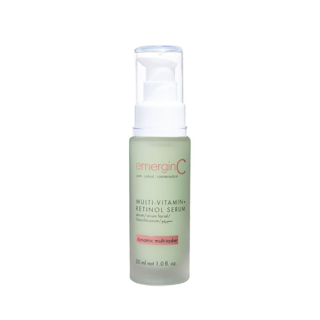 emerginC MultiVitamin Retinol Serum - Micro-Encapsulated Spheres Vitamin C to Help Combat Visible Signs of Aging, Sensitive Skin Minor Redness (1.0 oz, 30 ml)