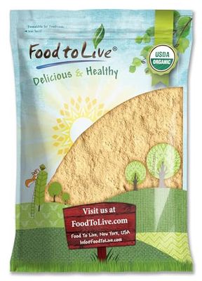 Food to Live Organic Yellow Maca Powder, 8 Pounds - Non-GMO, Kosher, Raw Ground Maca Root, Vegan, Flour, Bulk