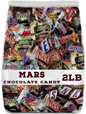 Ultimate Mars Chocolate Candy 100 Pcs. Assortment - Twix, Snickers, 3 Musketeers, Milky Way Minis and MM&#39;s Fun Size - Individually Wrapped - 100 Pieces (2 Pounds)