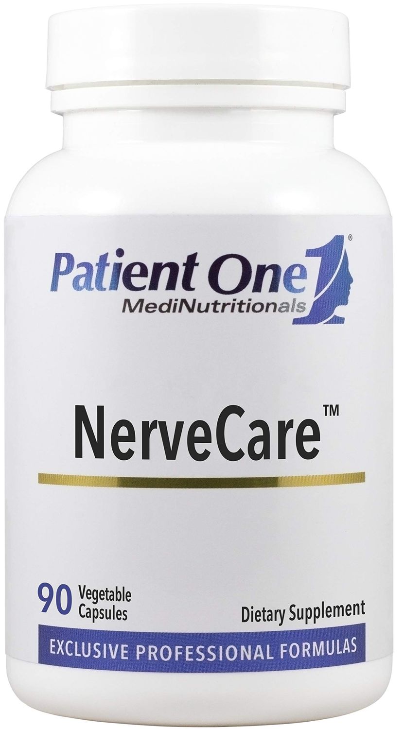 Patient One NerveCare Supplement to Support Nerve and Vascular Health With Alpha Lipoic Acid, Vitamin B12, ALC and Benfotiamine 90 Capsules