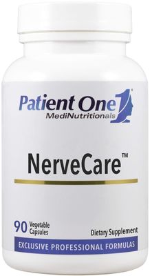 Patient One NerveCare Supplement to Support Nerve and Vascular Health With Alpha Lipoic Acid, Vitamin B12, ALC and Benfotiamine 90 Capsules