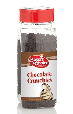 Chocolate Crunch Topping - Crunchy Chocolate Sprinkles for Ice Cream Sundae Toppings - 5.2 Ounce Dairy Free, Kosher Bakers Choice