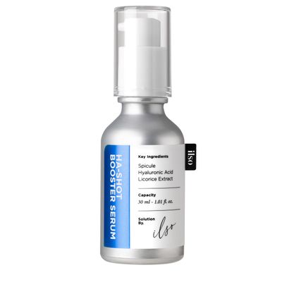 ILSO H-A Shot Booster Serum, Hyal-Spicule Exfoliating Serum, 0.5oz, Improves Skin Texture and Pore Tightening, Moisturizing Formula