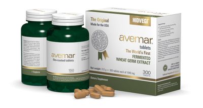 Avemar Fermented Wheat Germ Extract - Premium Tablets Immune Support Vitality 300 Tablets 2x150