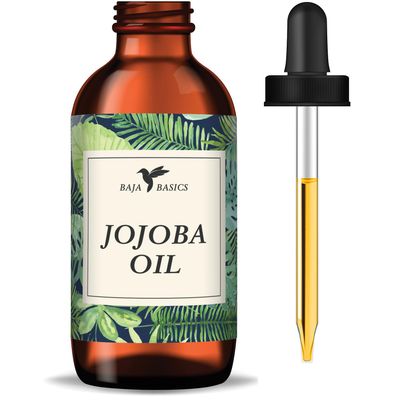 Baja Basics Pure Jojoba Oil for Skin Cold Pressed Moisturizer for Face, Body, Nails and Hair - Multi-Purpose Beauty Product - Vitamin E - Anti-Aging, Hydrating Oil for Men and Women - 4 oz Bottle