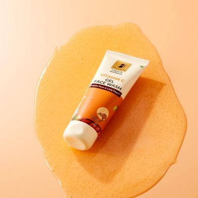 Pilgrim Vitamin C Gel Face Wash Gentle Daily Cleanser with Kakadu Plum Lime Pearl Exfoliates, Unclogs Pores Removes Impurities Controls Oil Reduces Blemishes 3.38 Fl Oz (100ml)