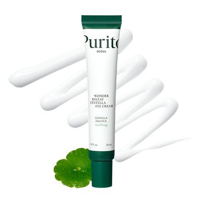PURITO Centella Eye Cream, Korean Centella, for Sensitive Skin, Soothing, Facial Eye Cream for face, Dark Circles, Wrinkles, Puffiness, K-Beauty, Vegan Cruelty-Free, 30ml 1fl.oz