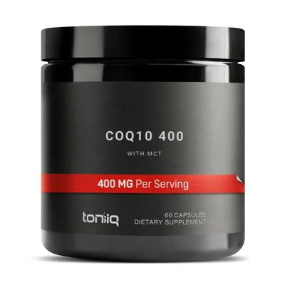 CoQ10 400mg Extra Strength - Ultra High Purity with MCT Oil for Superior Absorption - 98 Purified - Third-Party Tested, 60 Veggie Capsules