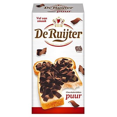 De Rujiter Chocolate Flakes Dark 10.5-Ounce Box