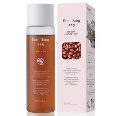 DumiDang Red Bean Essence Toner - Korean Traditional Vegan Skincare Formula, Anti-Aging Nourishing with Fermented Red Bean Extract, 200mL 6.75 fl. oz