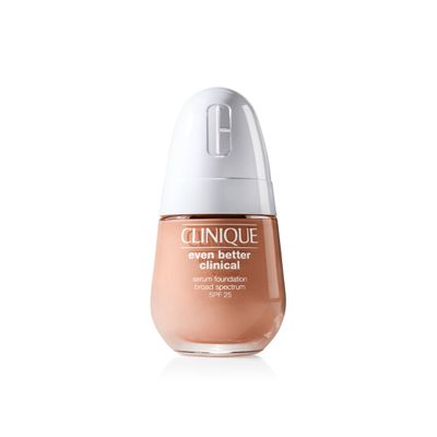 Clinique Even Better Clinical Serum Full Coverage Hydrating Foundation Broad Spectrum SPF 25 With Vitamin C, Salicylic Acid Hyaluronic Acid For Oily Skin Types, Beige, 1 Fl Oz
