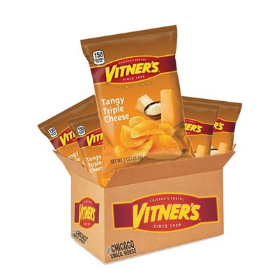 VITNER&#39;S Tangy Triple Cheese Potato Chips A Chicago Original 5 Pack 1 oz bags