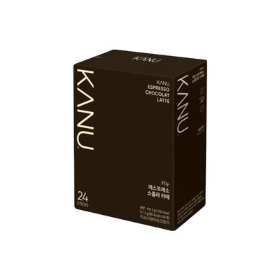 Maxim KANU Espresso Chocolate Latte Whole Bean Coffee Mix, 17.3g per pack, 24 Sticks