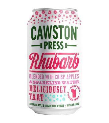 Cawston Press Sparkling Rhubarb Apple Juice, 11.15 Ounce Cans (Pack of 24)