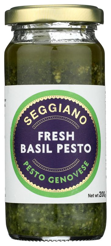 Seggiano, Pesto Basil Raw, 7.1 Ounce