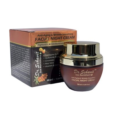 Dr.Schavit Anti Wrinkle Night Cream - Collagen Retinol Anti Aging Firming and Moisturizing Face Cream Reduce Wrinkles, Dark Spots, Fine Lines and Sun Damage - 1.7 Oz