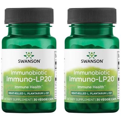 Swanson Immunobiotic Immuno-Lp20 50 Milligrams 30 Veg Capsules (2 Pack)