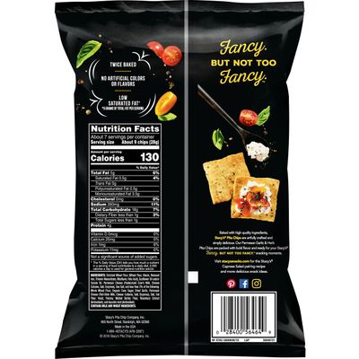 Stacy's Parmesan Garlic Herb Flavored Pita Chips, 7.33 Ounce (Pack of 12)