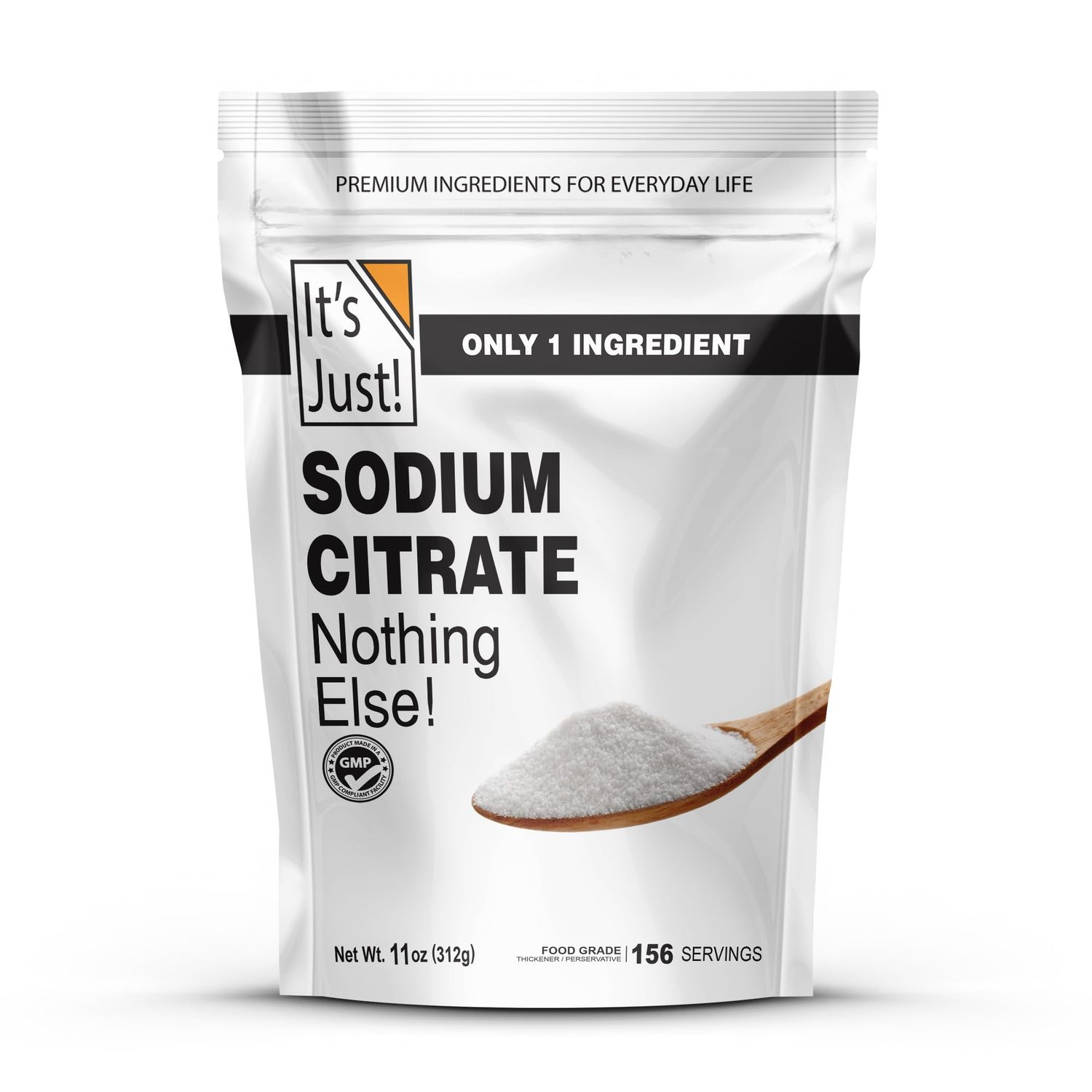 It&#39;s Just - Sodium Citrate, Food Grade Thickener, Non-GMO, Cheese Sauce Emulsifier, Spherification, Preserve Foods, 11oz