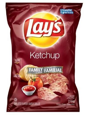 Canadian Lays Ketchup Flavour Chips [5 Large Bags] by Lay&#39;s