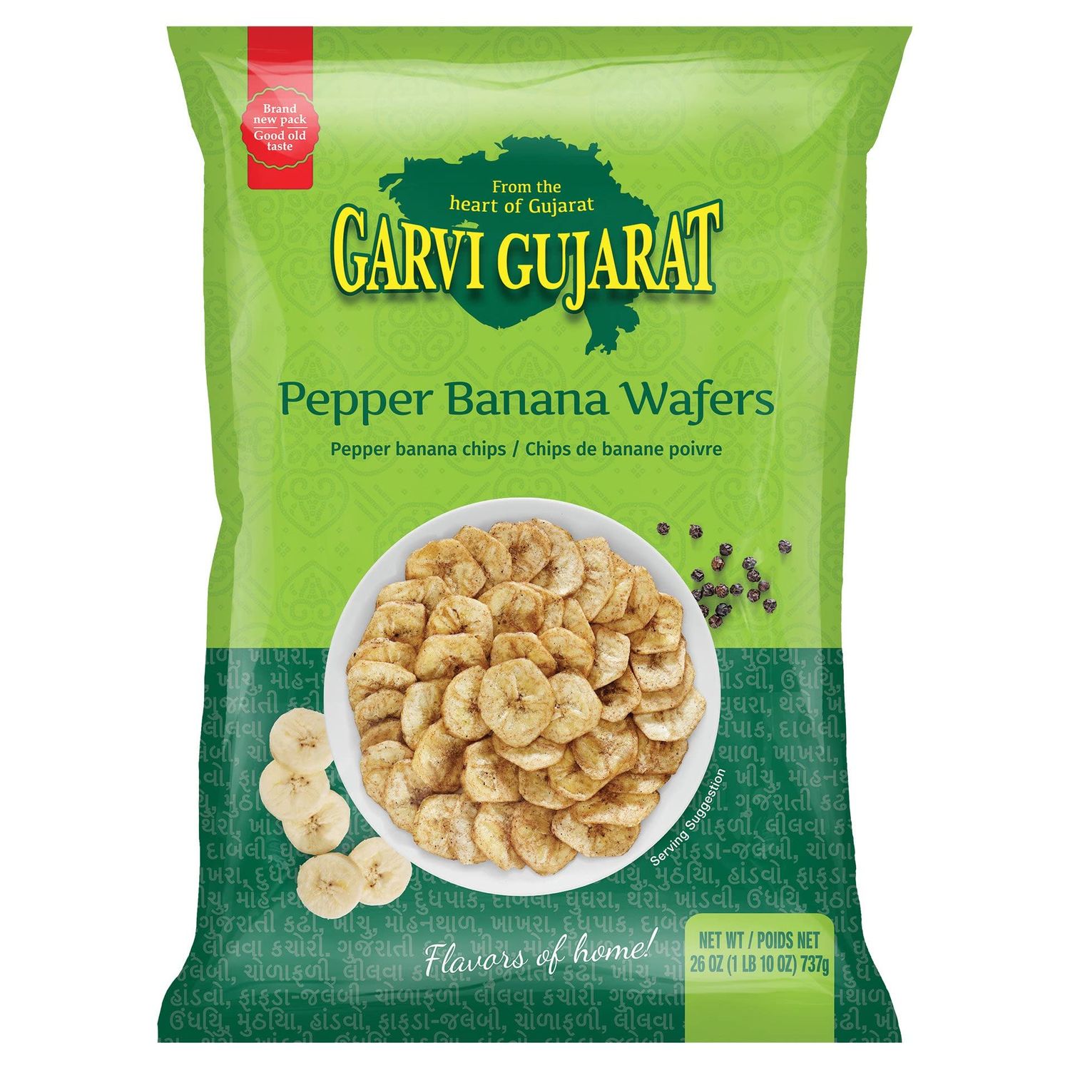 GARVI GUJRAT Banana Chips Pepper 737 Gm