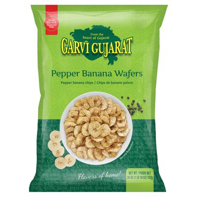 GARVI GUJRAT Banana Chips Pepper 737 Gm
